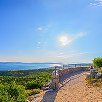 Hrvatska / Croatia, Novi Vinodolski vidikovac Gradina - Virtual Tour
